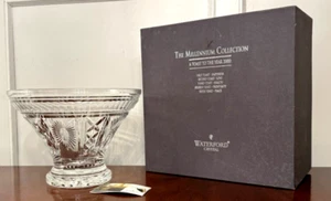 New in Box Vtg WATERFORD CRYSTAL Millennium Universal 5-Toasts Centerpiece Bowl - Picture 1 of 18