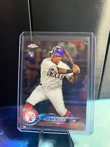 2018 Topps Chrome - #113 Willie Calhoun (RC) - Foto 1 di 4