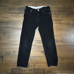 Zara Girls Collection Pants 5-6 Years Girl Black Corduroy Pants EUC - Picture 1 of 4