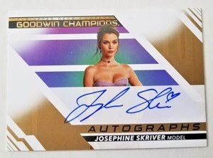 Josephine Skriver Auto 2022 Upper Deck Goodwin Champions Horizonal SSP Modelo B8 - Imagen 1 de 2