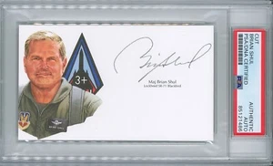BRIAN SHUL SIGNED CUT SIGNATURE PSA DNA (D) SR-71 BLACKBIRD PILOT - Picture 1 of 1
