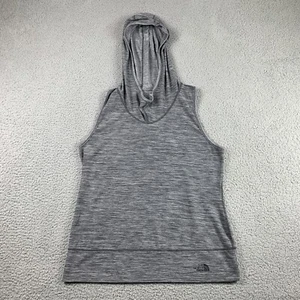 Camiseta sin mangas The North Face para mujer grande gris jaspeado con capucha espalda deportiva sin mangas - Imagen 1 de 9