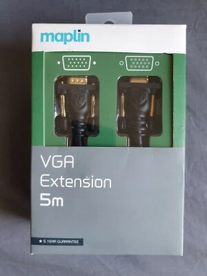 VGA EXTENSION CABLE 5M - MALE TO FEMALE -  A25QG - Image 1 of 2