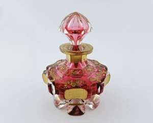 Biedermeier - flacone / flacone di profumo. Gr. fabbrica di vetro Harrach'sche Neuwelt 1840 circa - Foto 1 di 8