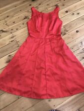 REVIEW Dress Size 6 Red Textured Fit & Flare EUC FREE POST!