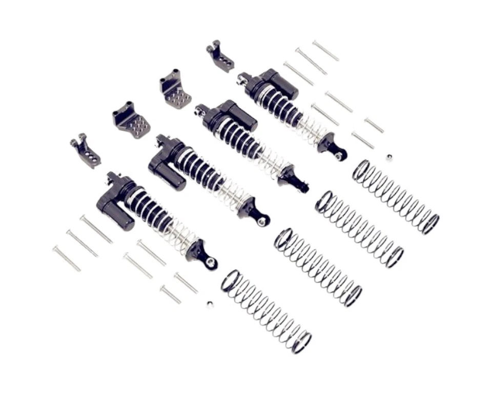 GPM Alu L-shape Piggy Back Spring Dampers 90mm Adj.d.mount(16)f.trx-4