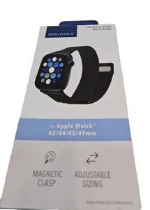 Apple Watch Stainless Sport Band Milanese 42mm 44mm 45mm 49mm Ultra 7 8 9 Magnet - Picture 1 of 6