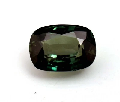 Natural Mozambique Green Tourmaline 4.10 Ct Cushion Cut Loose Gemstone TREATED - Image 1 of 4