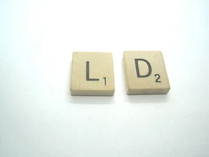 Scrabble cuff links – engraved, not just printed-pick your letters! - Picture 1 of 4