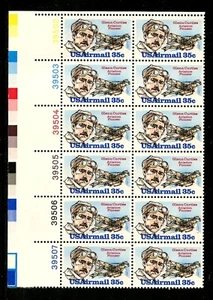 US C100, 1980 35c GLENN CURTIS, UL PBOF12, MNH (US1986) - Picture 1 of 1