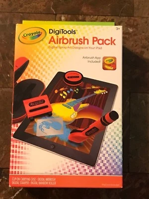* PACK AERÓGRAFO CRAYOLA DIGITOOLS Uso con aplicación iPad Dibujo Arte Niños Spray Foto 1 de 4