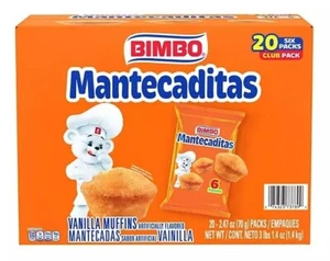 Bimbo Mantecaditas Bite Sized Vanilla Muffins, 2.47 Ounce (Pack of 20) - Picture 1 of 8