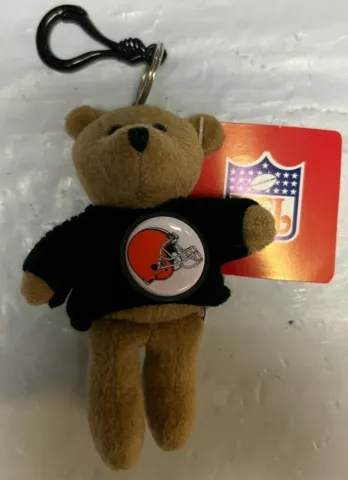 Cleveland Browns NFL 5" Plush Bear Backpack Clip & Keychain Cover