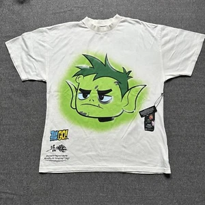 Men’s Medium - Civil Regime Teen Titans Go Beast Boy Oversized Shirt - White - Picture 1 of 10