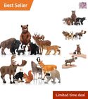 North American Forest Animal Figurines - Jungle Animal Set - Educational Toy