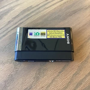 Sony Cyber-shot DSC-T90 12.1MP Digital Camera - Black. Working. CAMERA ONLY. - Picture 1 of 5