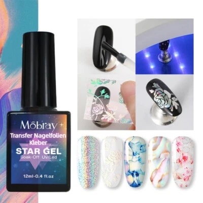 MÖBRAY STAR GEL – Transfer Nagelfolien Kleber Glue Nail Wraps Art Sticker