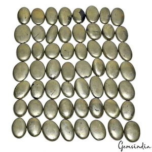 2000 Ct/56 Pc Natural Apache Gold Pyrite Oval Cabochon Loose Untreated Gemstones - Picture 1 of 6