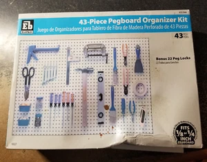 NEW! EVERBILT 1/8" Zinc Plated Steel Pegboard Organizer Kit (43-Piece) - Picture 1 of 2