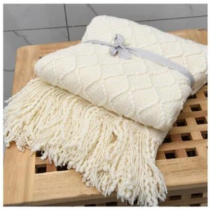 Throw Blanket Plush Sofa Covers Multicolor Modern Medium Solid Machine Washable - Picture 1 of 56
