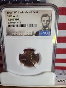 2019-W Lincoln Shield Cent **NGC MS69RD Proof Like** "Shiny Business Coin" - Picture 1 of 4