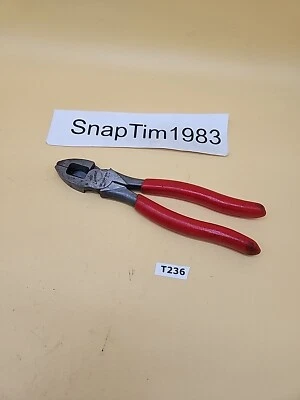 Snap-On Tools 57AHLP  Lineman Pliers Soft Grip 7"  Red - Image 1 of 4