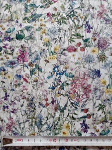 Remnant - WILD FLOWERS A - Liberty of London Tana Lawn Approx 67 x 15 cm - Picture 1 of 5