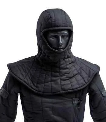 handmade Medieval Cotton Padded Collar Coif - Ideal for Reenact Wearable - Image 1 of 4