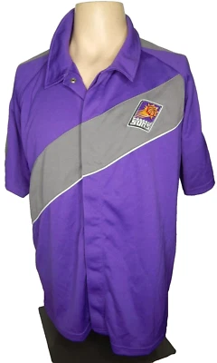 vtg 00s PHOENIX SUNS On Court Warm Up snap front warm up jacket youth XL - Image 1 of 4