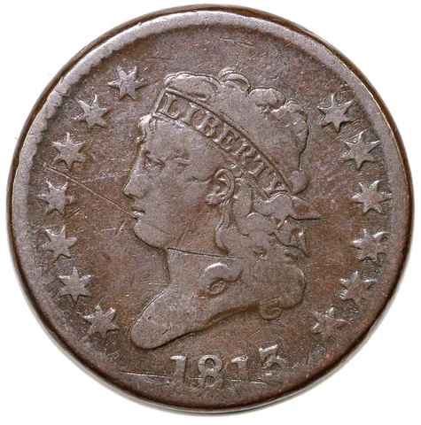 1813 1c S-292 Classic Head Large Cent Cover