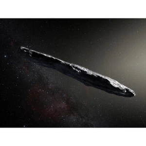 Space ESO Illustration Interstellar Asteroid Oumuamua Art Canvas Print 18X24" - Bild 1 von 5