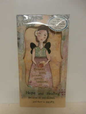 Demdaco Kelly Rae Roberts Hope & Healing Angel Ornament & Photo Frame Gift Card - Image 1 of 3