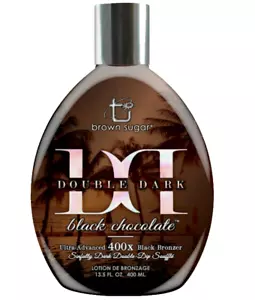 Double Dark Black Chocolate Tanning Lotion - Ultra 400X Black Bronzer Tan Inc - Picture 1 of 3
