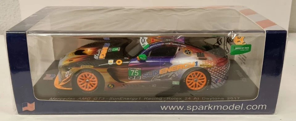 MERCEDES AMG GT3 SunEnergy1 Rolez Daytona 2017 Spark 1/43 US030 Morris Said - Immagine 1 di 2