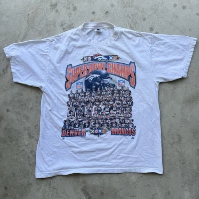 Camiseta grande vintage del Super Bowl de los Denver Broncos 1998 Foto 1 de 4
