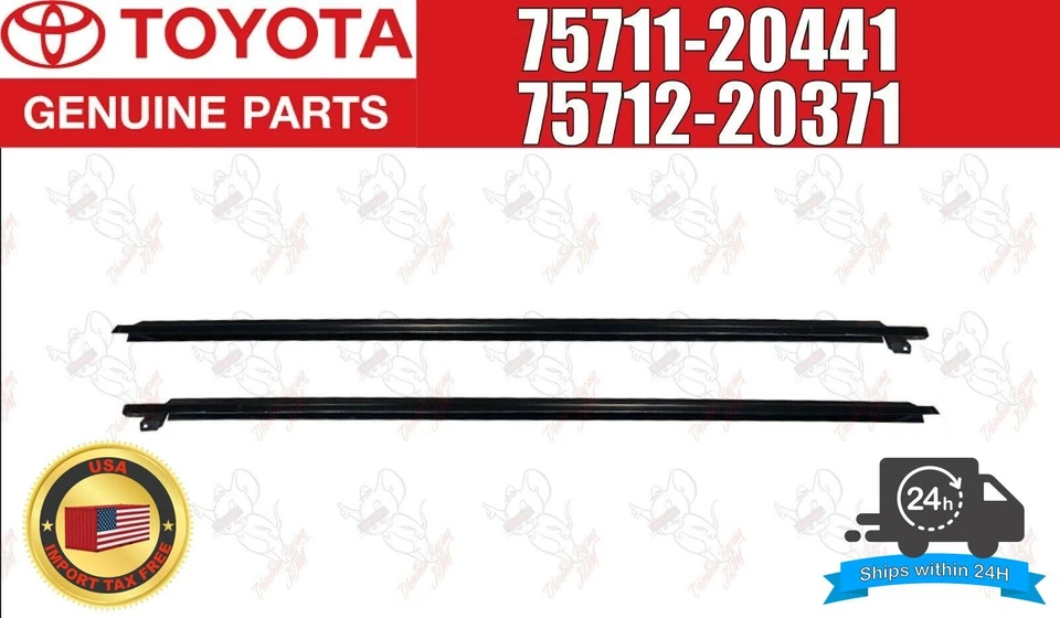 Juego de molduras de cinturón de puerta exterior izquierda y derecha genuino Toyota Celica ZZT23# FABRICANTE DE EQUIPOS ORIGINALES Foto 1 de 4