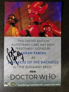 SARAH PARISH Hand Signed Autograph 4X6 PHOTO -ACTRESS- DOCTOR WHO - Picture 1 of 2