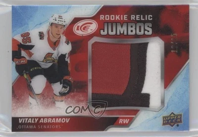 2019-20 Ice Rookie Relic Jumbos Red /15 Vitalii Abramov Vitaly Jumbo Patch RC - Image 1 of 2