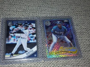 Ken Griffey Jr. 2024 Topps Chrome Mojo Refractor 2018 Donruss Optic - Picture 1 of 3