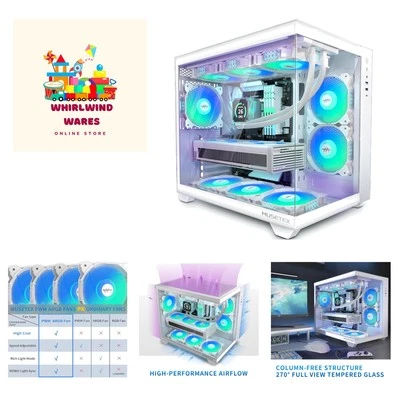 Mid Tower ATX Gaming Case with Full View Glass and Superior Cooling Options - Image 1 of 4