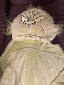 Dr. Seuss The Grinch Hooded Throw Blanket Soft Plush - Picture 1 of 5