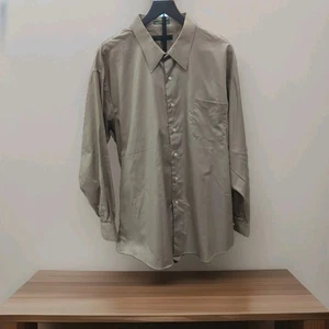 Daniel Gray Button Up Men's Shirt Brown Size 18.5 - 34/35 - Picture 1 of 6