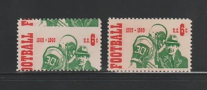 US EFO ERROR Stamps #1382 Football, Sports: Perf. Shift & Normal! MNH - Picture 1 of 2