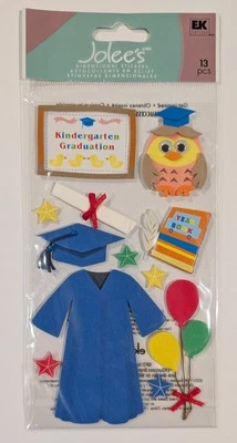 RARE Jolee's Kindergarten Grad Graduation Scrapbooking Stickers - Image 1 of 2