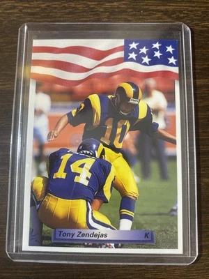 1992 All World - Tony Zendejas #259 Los Angeles Rams - Image 1 of 2