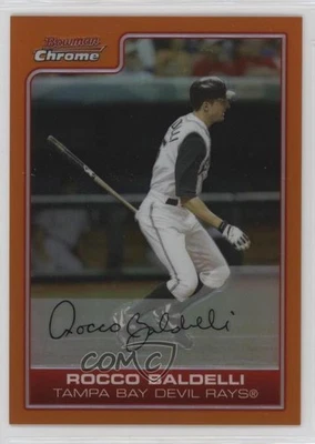2006 Bowman Chrome Orange Refractor /25 Rocco Baldelli #180 - Image 1 of 2