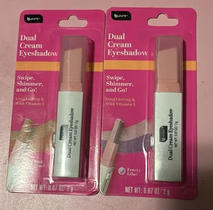B Pure Dual Cream Lidschatten Pink Pearl & Frosty Lilac 2er Pack mit Vit E - Bild 1 von 1