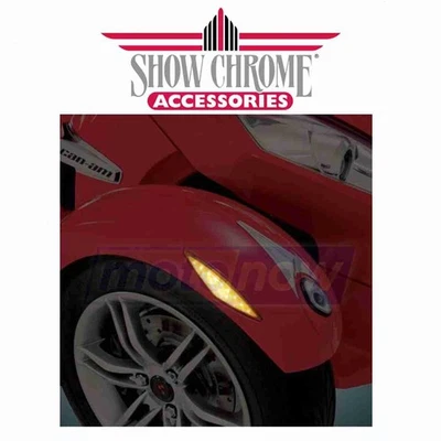 Show Chrome Amber LED Marker Lights for 2016 Can-Am Spyder F3-T SM6 - sw Foto 1 de 4