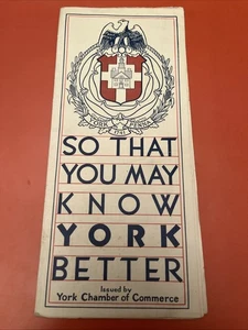 Mapa de la ciudad de York Pensilvania y suburbios de 1930 nuevo stock antiguo - Imagen 1 de 4