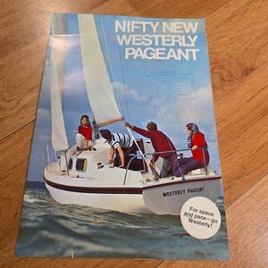 Vintage Westerly Pageant Sailboat Sales Brochure 1970 - Picture 1 of 4